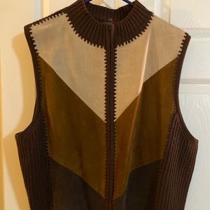 Suede vest